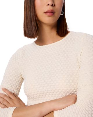 Textured Circle Jersey Top