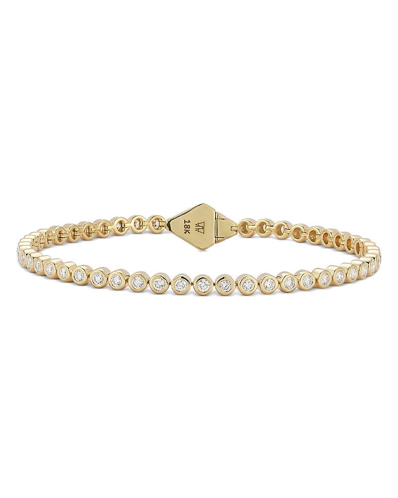 Walters Faith 18K Yellow Gold Diamond Classic Bezel Set Bracelet