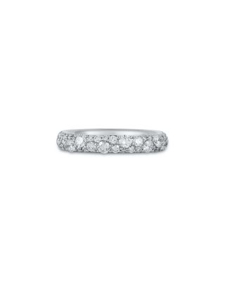 18K White Gold OC XWF Diamond Cluster Band