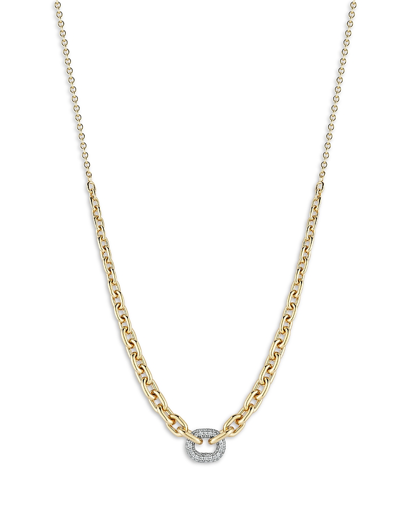 Walters Faith 18K Yellow Gold Diamond Morrell Graduated Link Necklace, 16