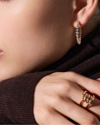 18K Yellow Gold Huxley Single Coil Link Ring