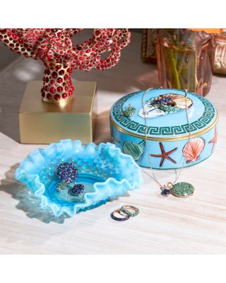 18K Yellow Gold Blue Sapphire OC X WF Medium Pebble Charm