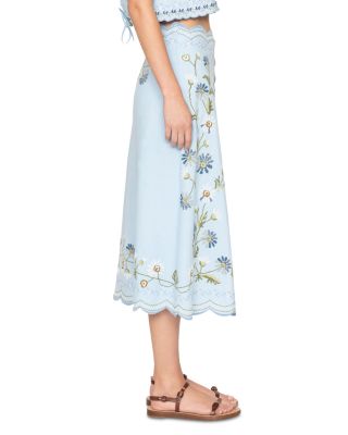 Audra Embroidered Skirt