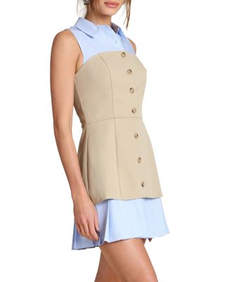 Sleeveless Vest Twofer Dress
