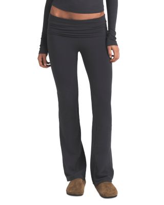 Cotton Jersey Foldover Pants