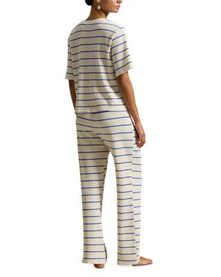 Striped Tee and Pants Pajama Set