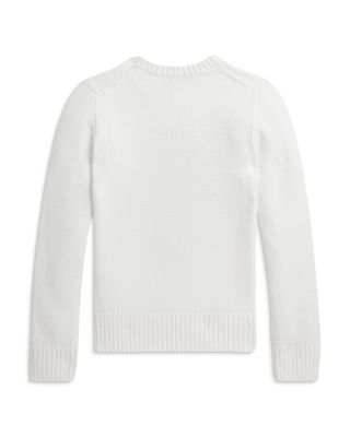 Girls' Polo Bear Cotton Sweater - Big Kid