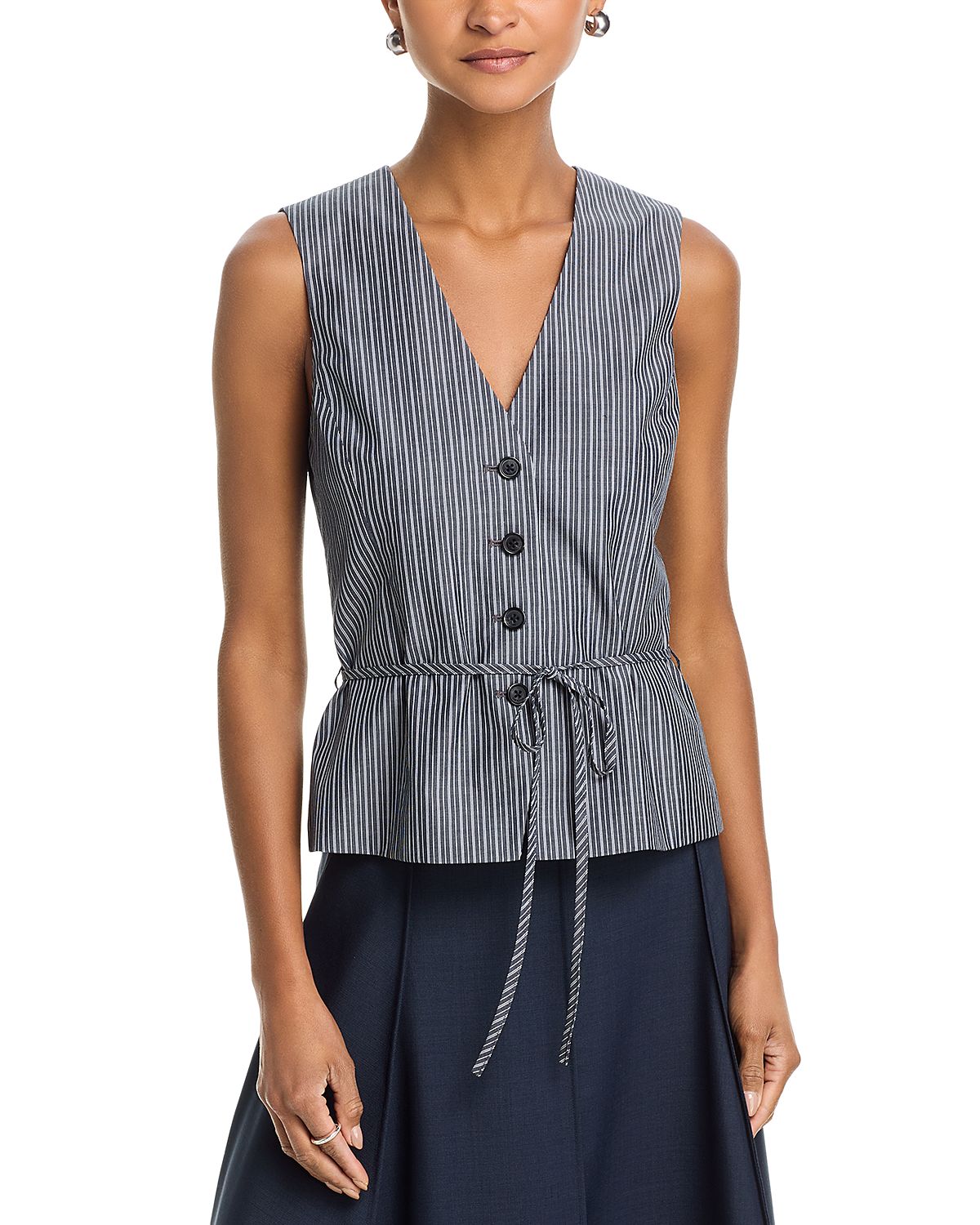 rag & bone Paulette Stripe Poplin Vest