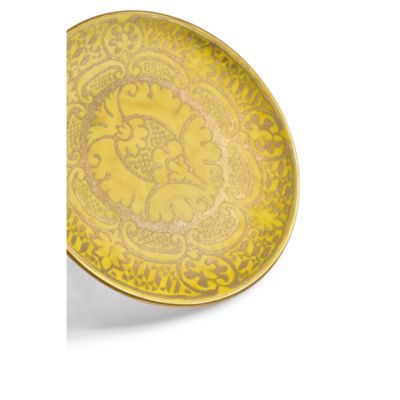 Fortuny Orsini Yellow Dessert Plate, Set of 4