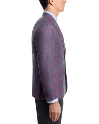 Midland Wool, Silk & Linen Plaid Regular Fit Sport Coat