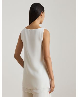 Double Faced Georgette Sleeveless Tunic