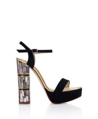  Women's Jito Ankle Strap Pearl Heel Sandal