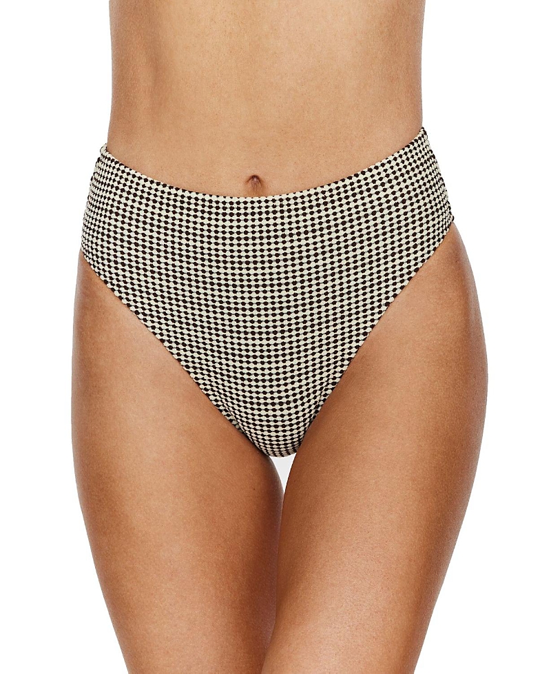 Flirtt Gottex Sandy Beach Textured High Waist Bikini Bottom