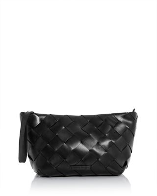 Melina Woven Leather Clutch
