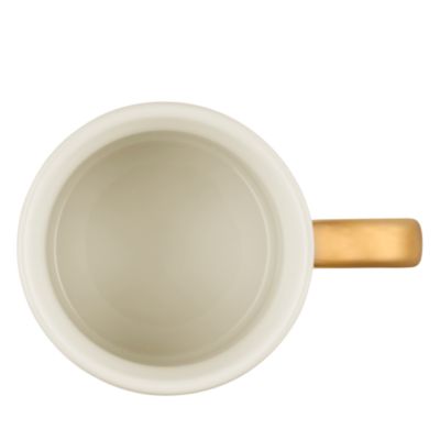 Metallic Handle Stoneware Mug