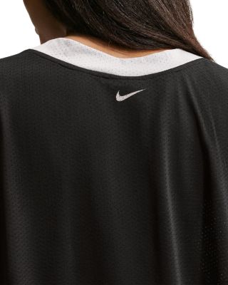 Oversized Cropped Jersey Top