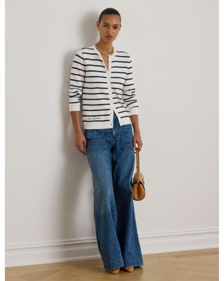 Striped Cardigan Sweater 