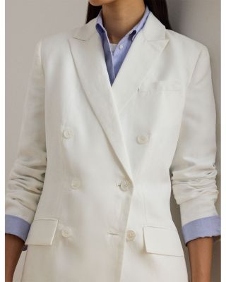 Double Breasted Twill Blazer