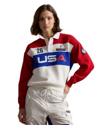 Team USA Graphic Polo Collar Pullover