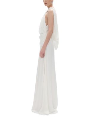 Hallie Draped Cape Gown