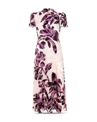 Tilly Floral Burnout Midi Dress