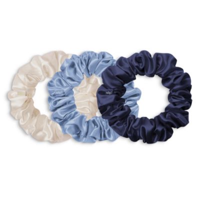 Pure Silk Large Scrunchies, Set of 3