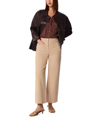 Polka Dot Sheer Sleeve Shirt