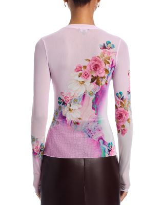 Kaylee Top in Marble Floral