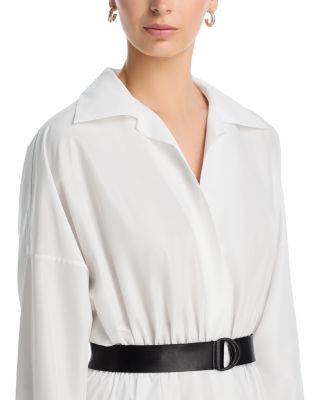 Oversized Boyfriend Shirt Flared Dress