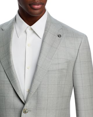 Classic Fit Shark Tonal Windowpane Suit