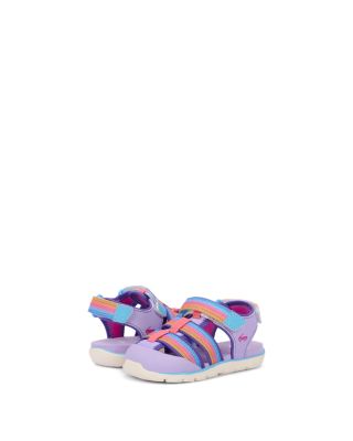 Girls' Wilder II Lavender Rainbow Sandals - Toddler