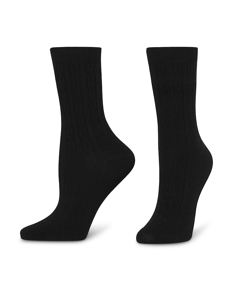 Hue Cable Crew Socks