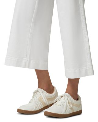 Fine Lines Denim Crop Wide Leg Pants