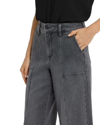 Simone High Rise Wide Leg Trouser Jeans in Dusty Ash