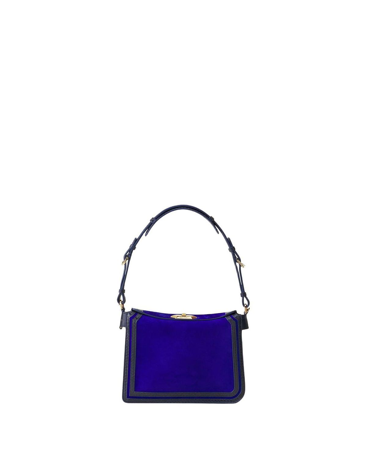 Lanvin Compagnon Small Asymmetrical Bag with a Python Finish