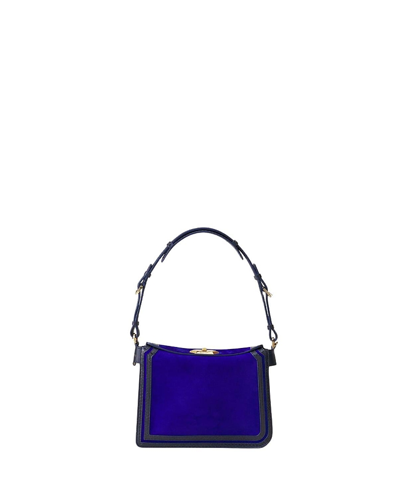LANVIN COMPAGNON SMALL ASYMMETRICAL BAG WITH A PYTHON FINISH