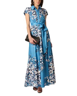 Printed Chiffon Long Dress