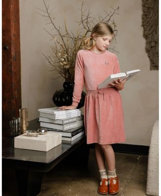 Girls' Velour Plaid Bear Collection Dress - Little Kid, Big Kid