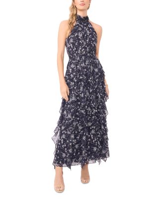 Cascading Ruffle Maxi Dress
