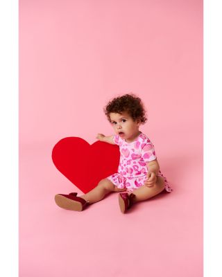 Girls' Love Leopard Ruffled Twirl Bodysuit - Baby