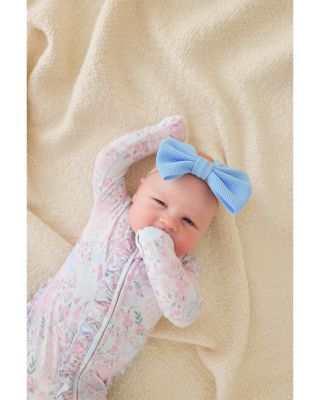 Girls' Josephine Ruffled Zippered One Piece Footie - Baby