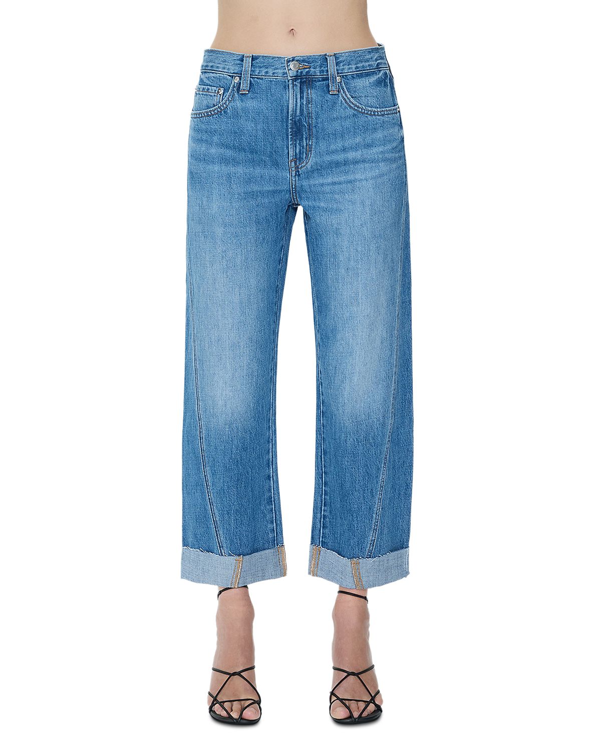 Pistola Kacey Mid Rise Cuffed Boyfriend Jeans