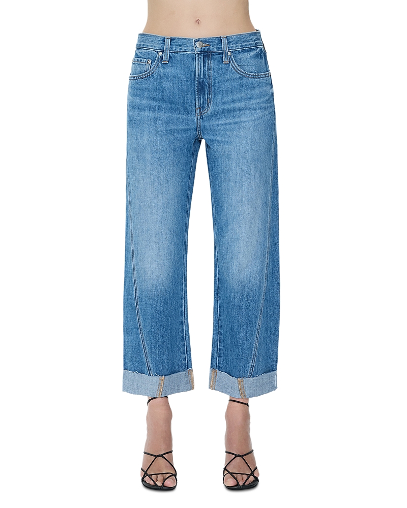 Pistola Kacey Mid Rise Cuffed Boyfriend Jeans in Laguna