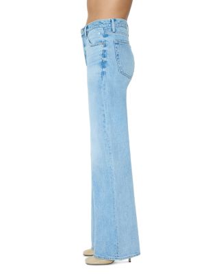 Larsen High Rise Relaxed Flare Jeans in Blush