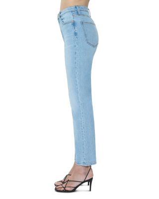 Bri High Rise Slim Straight Ankle Jeans in Day Off