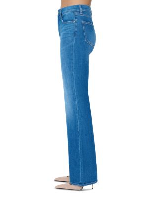 Evie High Rise Slim Bootcut Jeans in Eternity