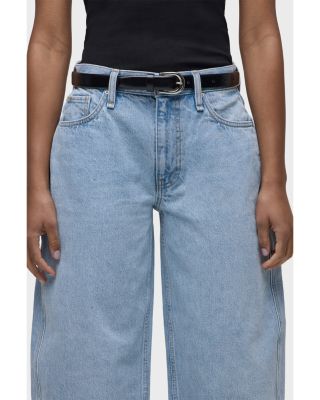 Courtney Mid Rise Baby Barrel Jeans in Wash Away