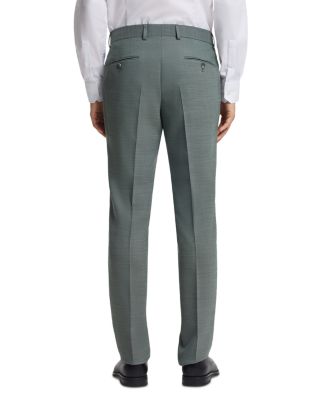 H Huge Textured Solid Slim Fit Suit