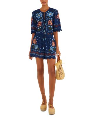 Rio Stitched Garden Shorts Swim Cover-Up