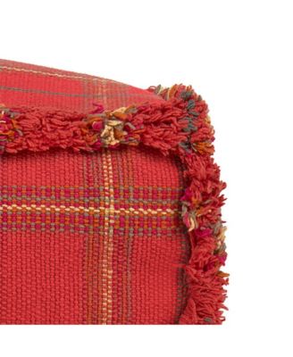 Tartan Handloom Pouf